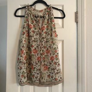 Floral sleeveless top